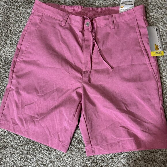 Nicklaus Shorts Mens 34 Pink Performance Golf Stretch Moisture Wicking UPF 50 - Picture 1 of 8
